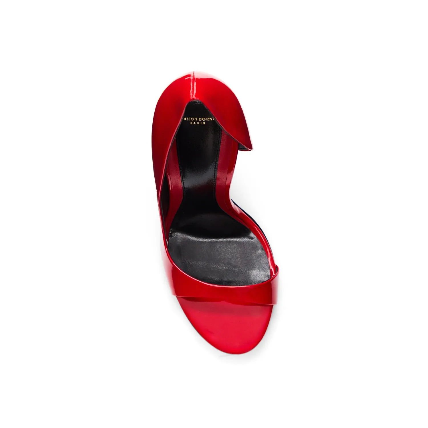 Maison Ernest Plaisir 120 escarpins vernis rouge