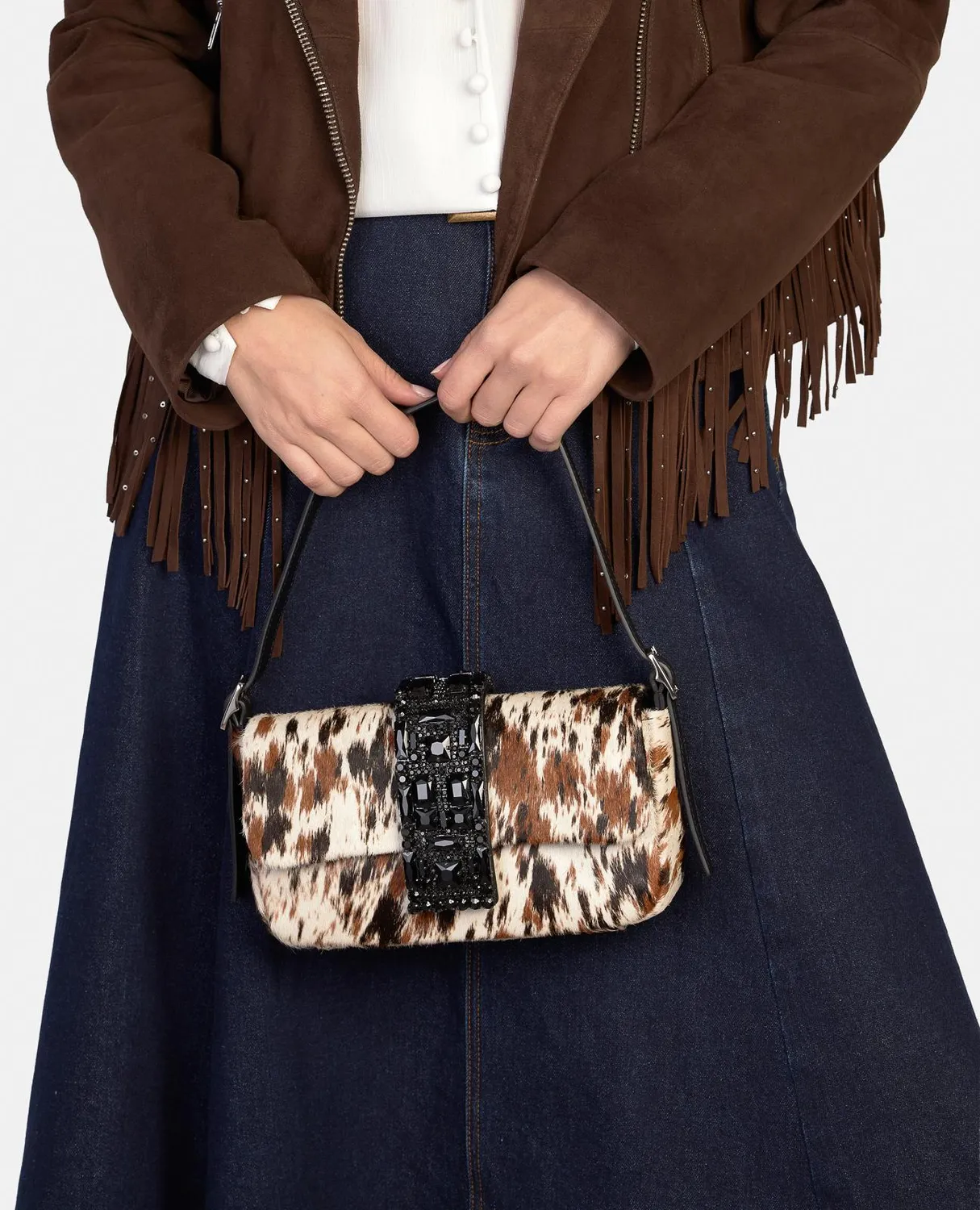 Alma en Pena BG106 sac cuir bijou fête multicolore