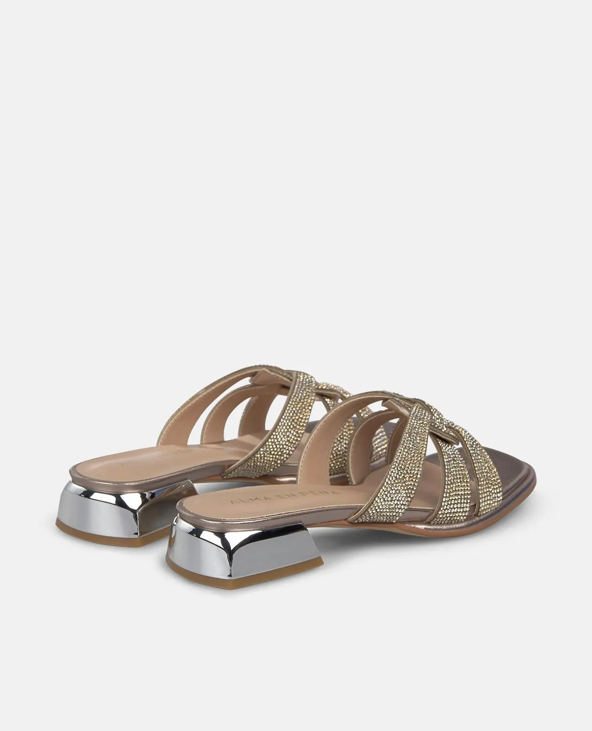 Alma en Pena V2651902 sandales bronze talon 3 cm