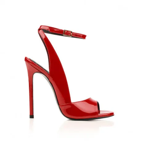 Maison Ernest Flavien 120 sandales rouge cuir vernis