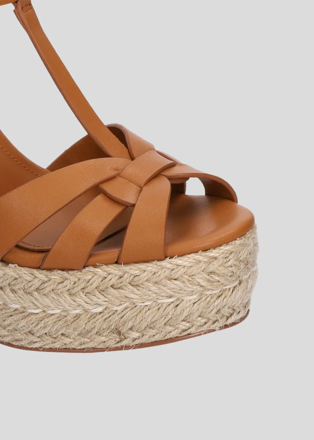 Lola Cruz Emily sandales à talons cuir camel