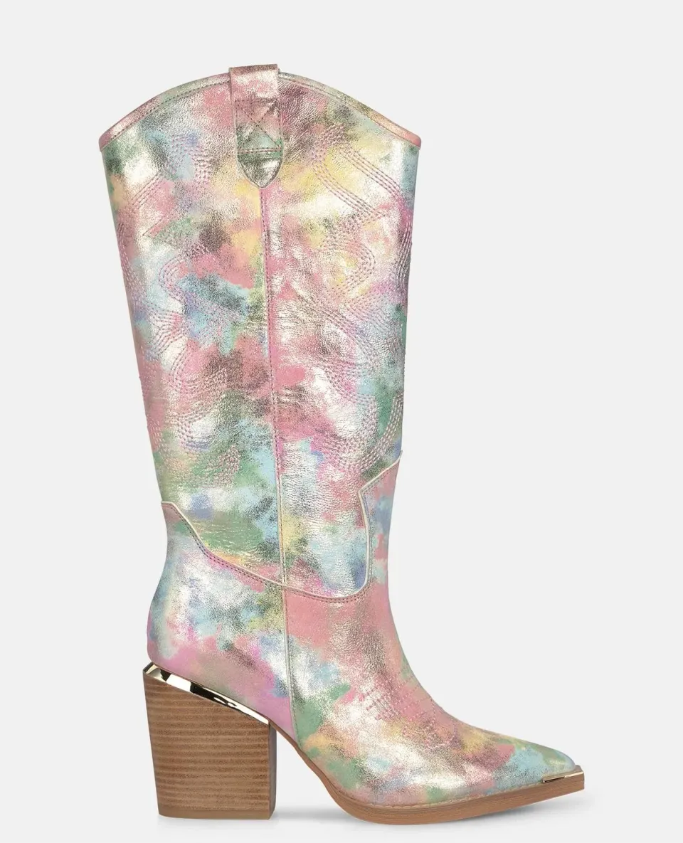Alma en Pena V250100 bottes cowboy rose 8,5 cm