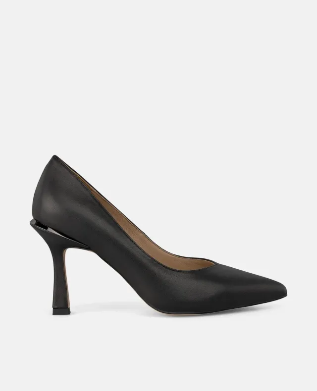 Alma en Pena I250415 escarpins nappa noirs talon 9 cm