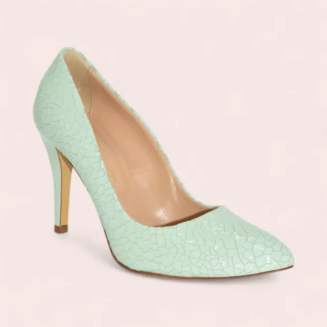 Karine Arabian PUMP escarpin verni acqua talon 100mm