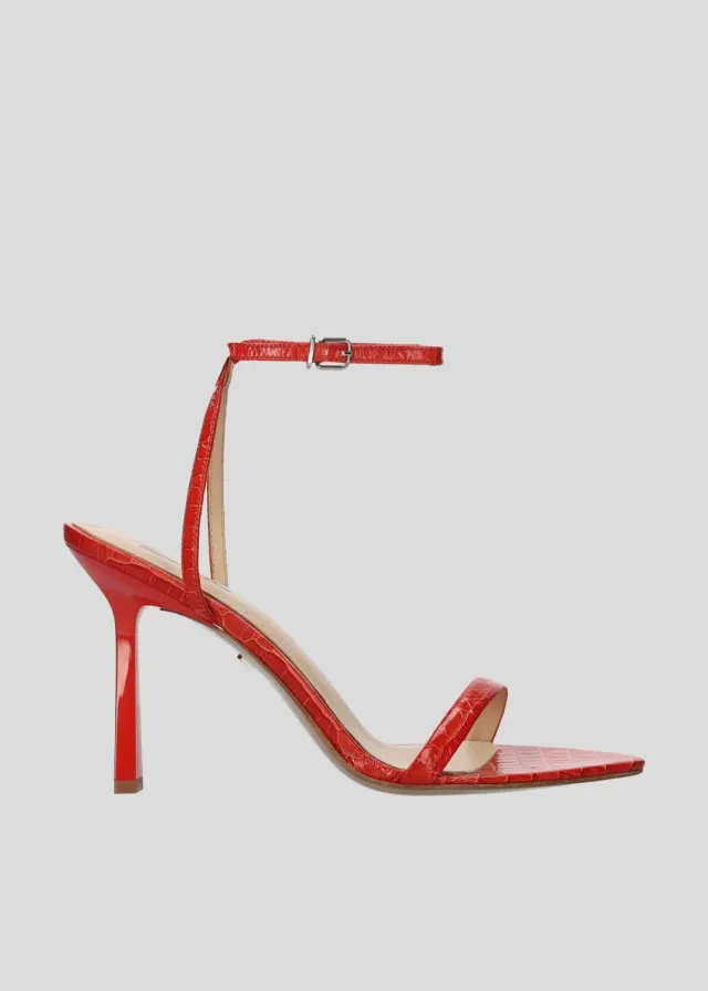 Lola Cruz Summer Heel Sandals 95 sandales rouge 9,5 cm
