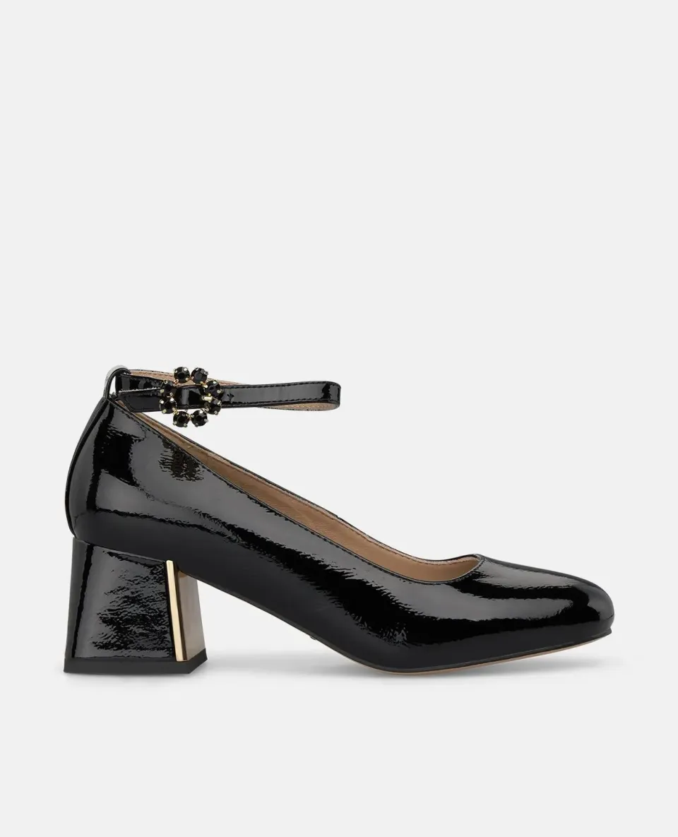 Alma en Pena I260154 escarpins vernis noirs 5,5 cm
