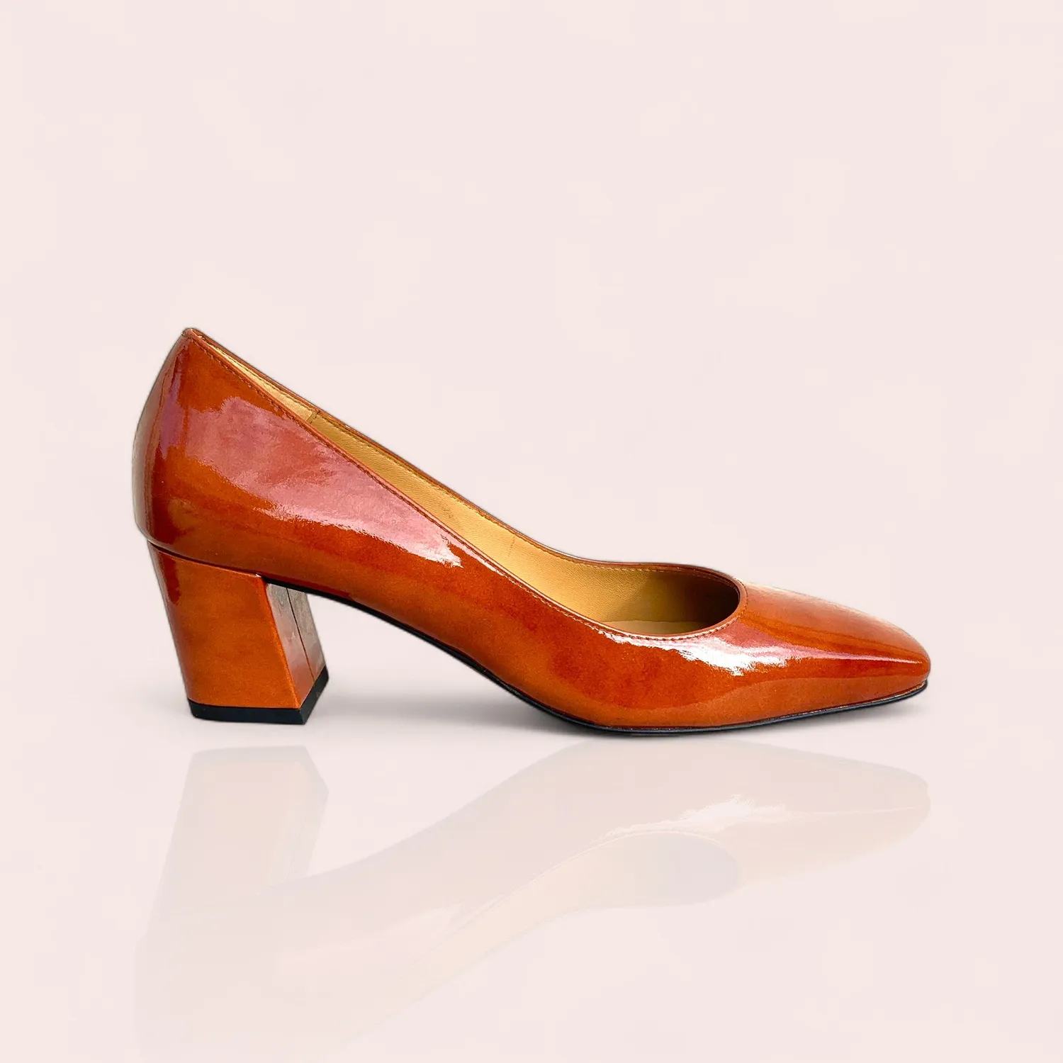 Karine Arabian TALINE escarpins vernis talon 55mm noir
