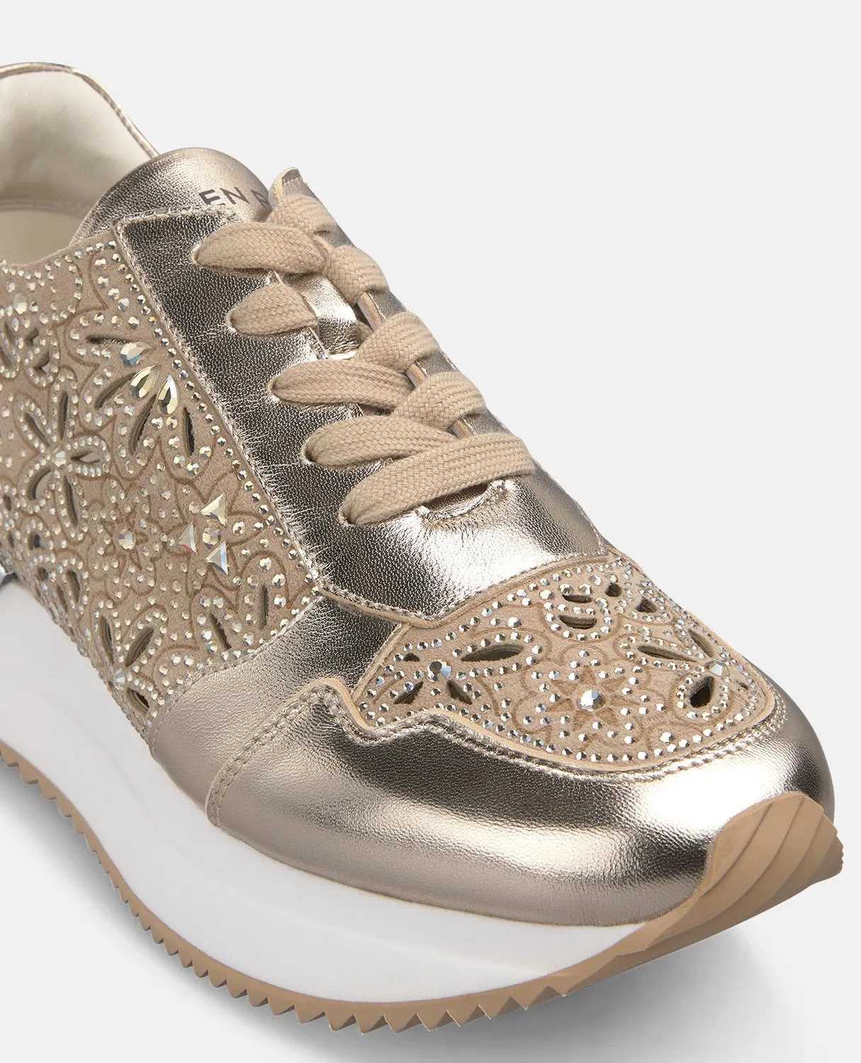 Alma en Pena V260354 sneakers bronze cuir plateforme