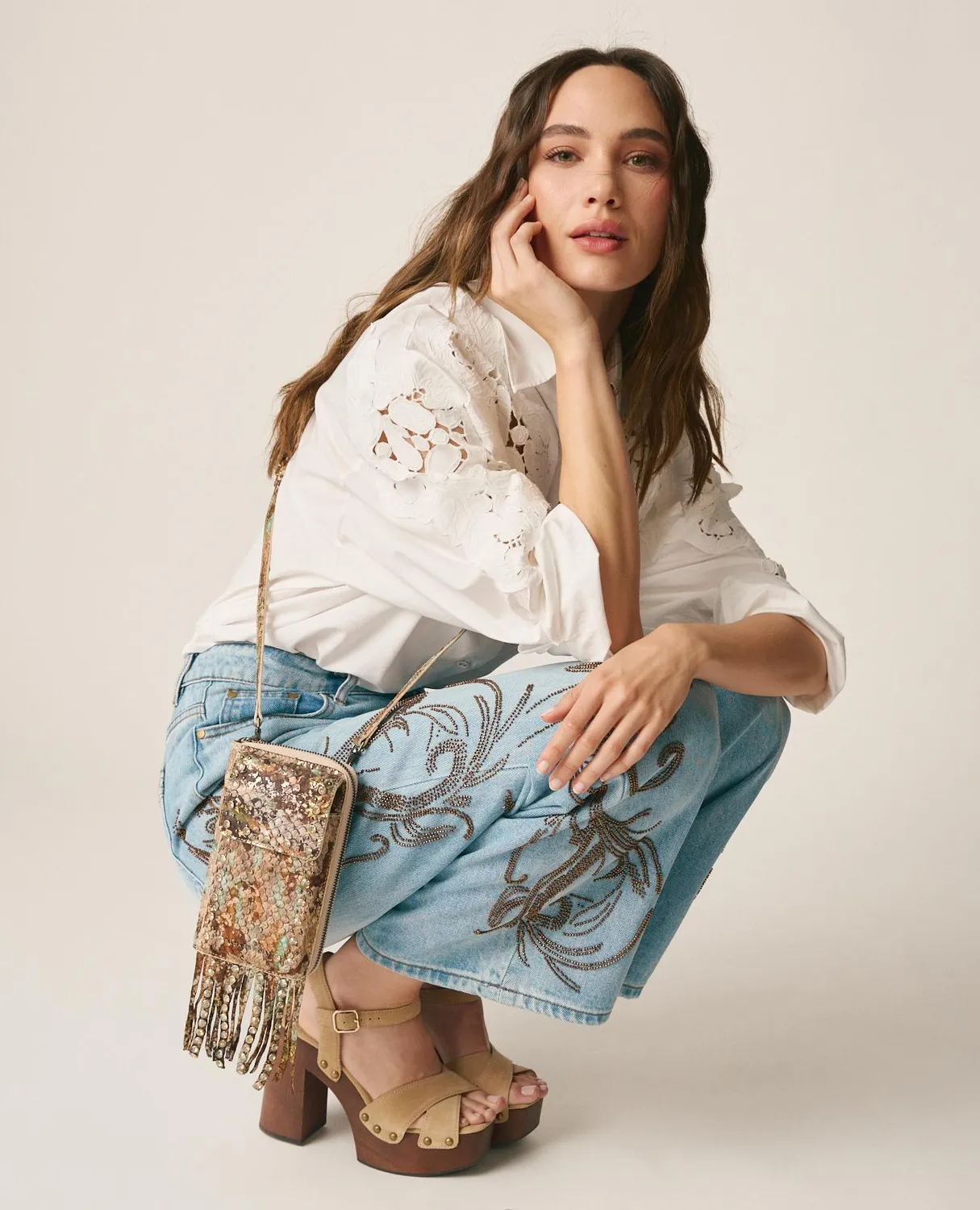 Alma en Pena V26WT016 Natalia sac camel cuir