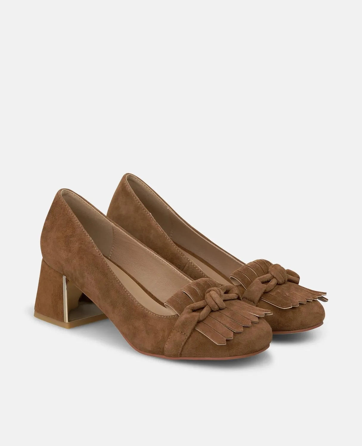 Alma en Pena I260156 escarpin daim camel 5,5 cm