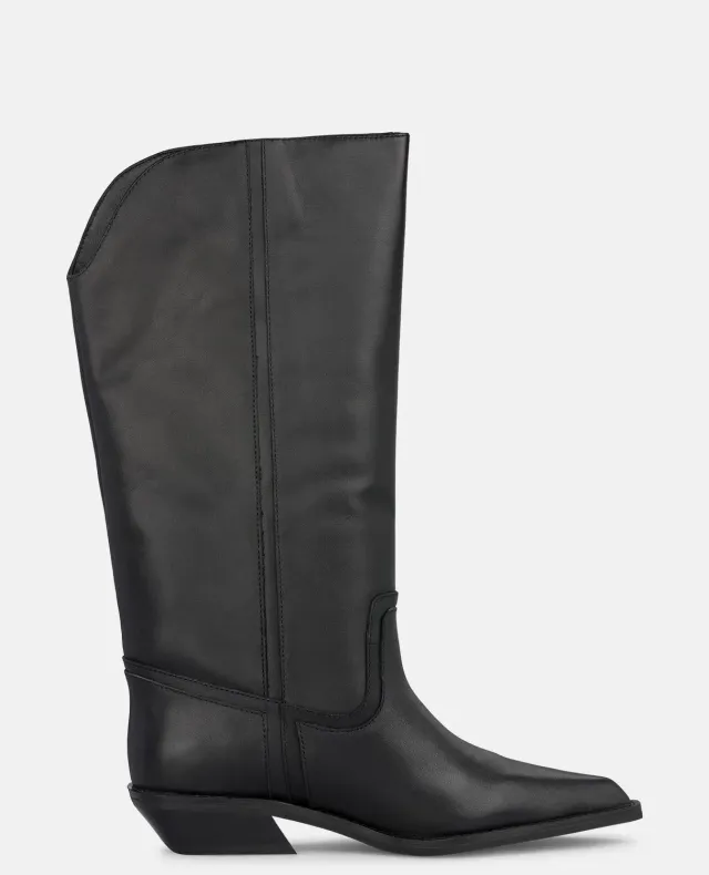 Alma en Pena I260580 bottes cuir noir cowboy