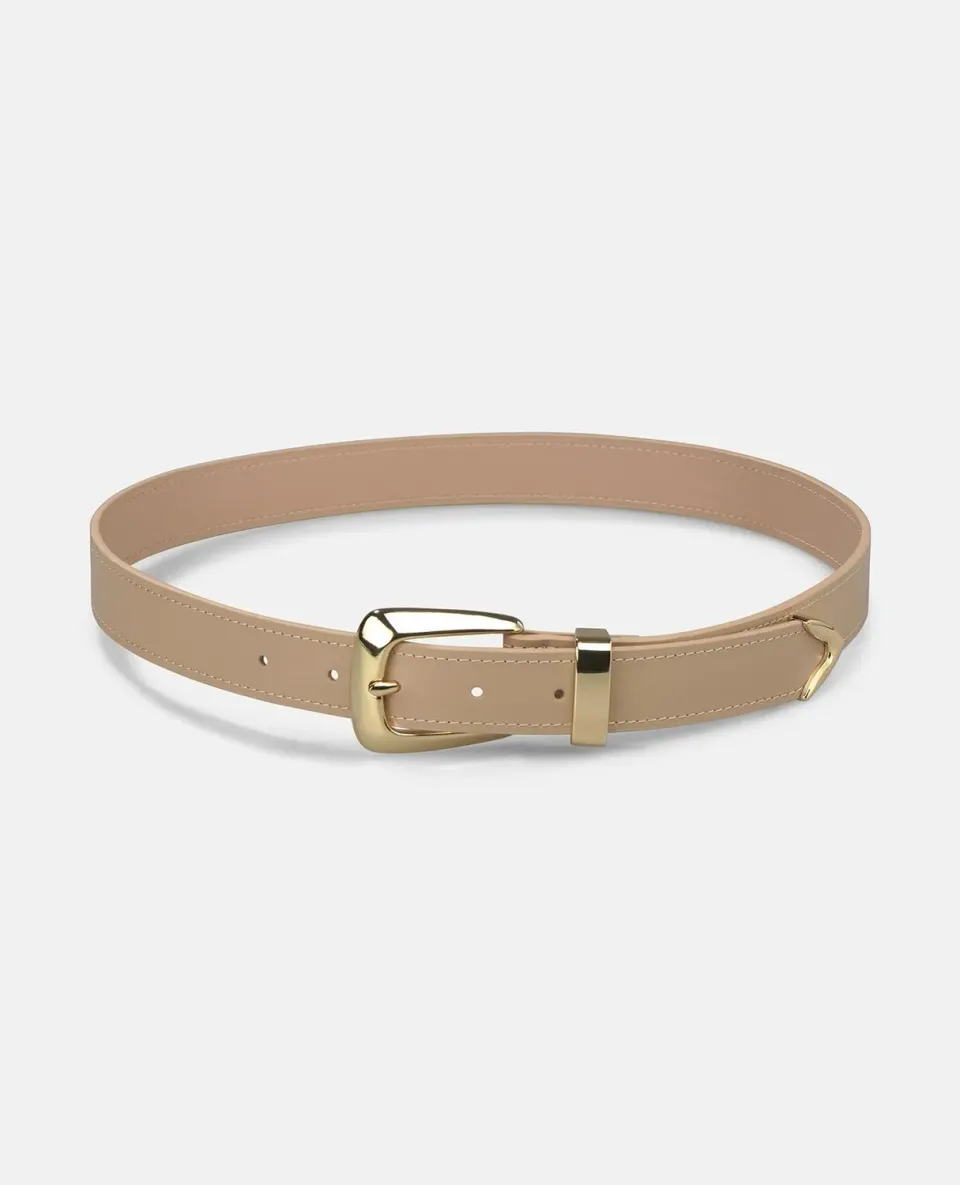 Alma en Pena V26CT017 ceinture cuir marron boucle métal