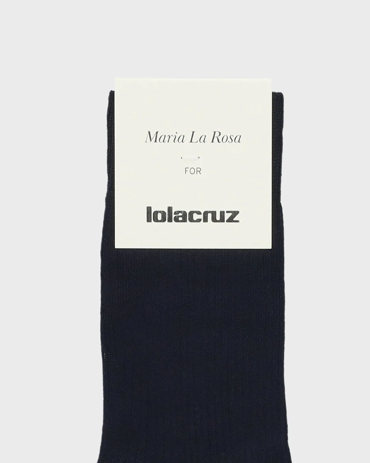 Lola Cruz Silk Ribbed Socks chaussettes soie côtelées