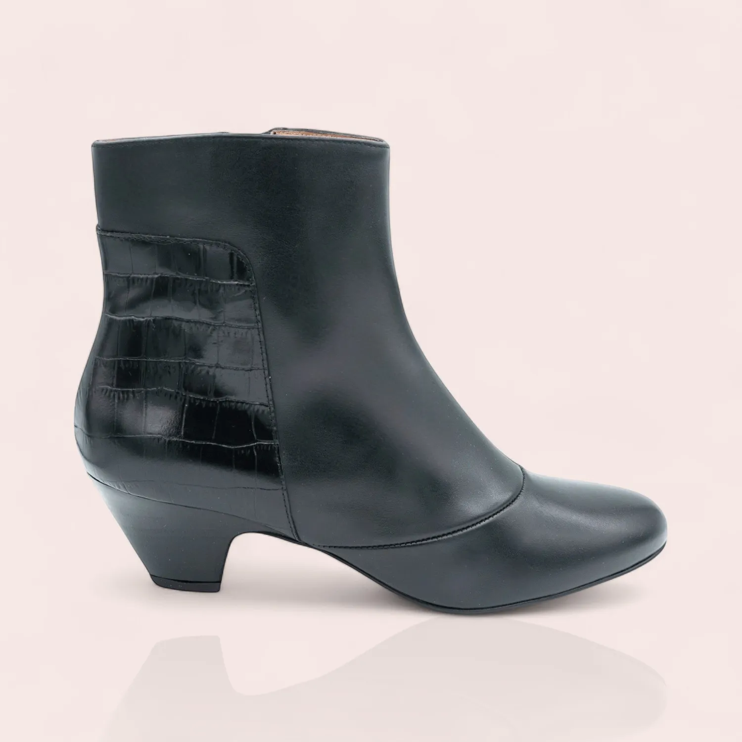 Karine Arabian PURDEY bottines cuir camel talon 50 mm