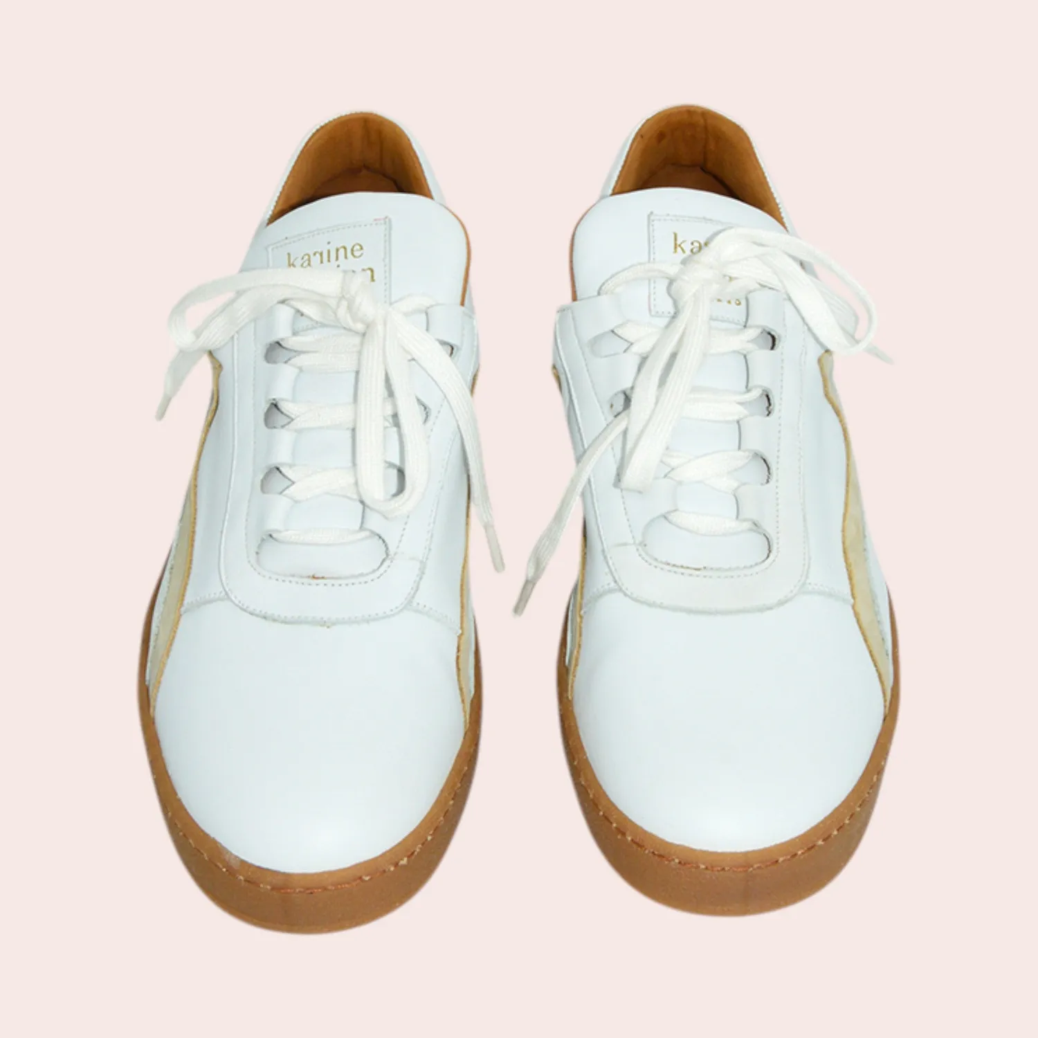 Karine Arabian Nadya sneakers blanc cuir lisse