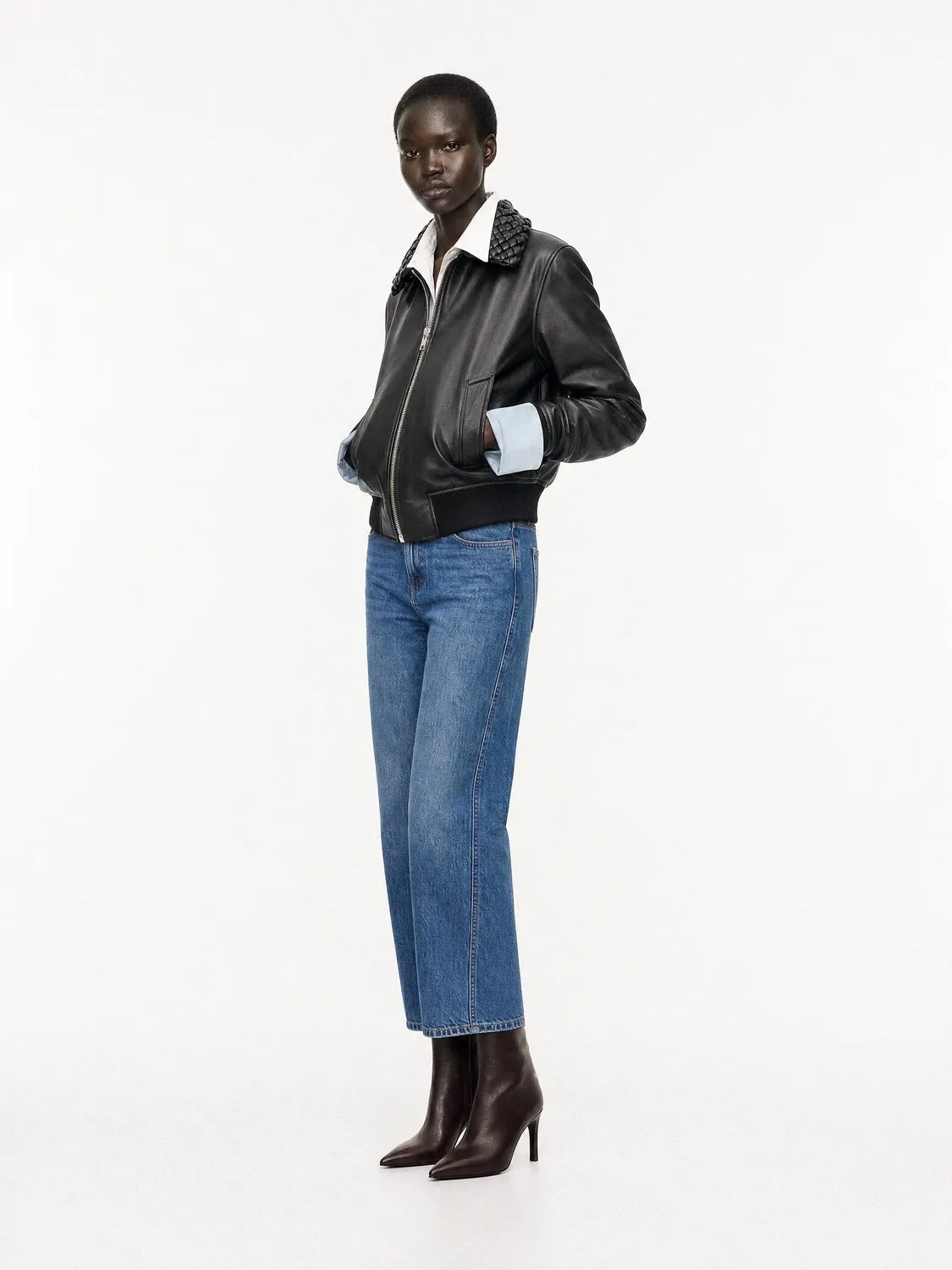 Mi/Mai Noura bottines chocolat veau talon 8 cm