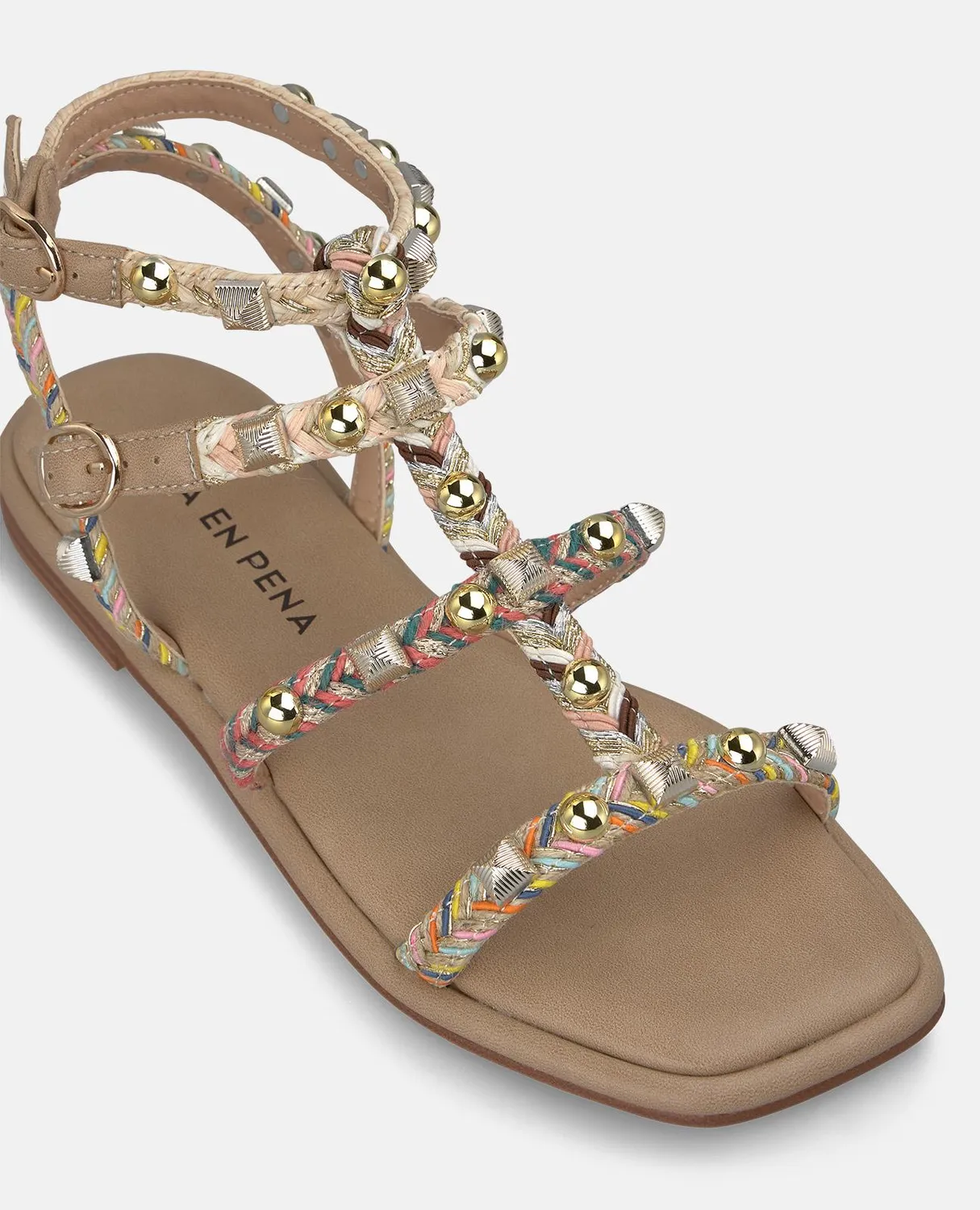 Alma en Pena V2651708 sandales plates multicolore