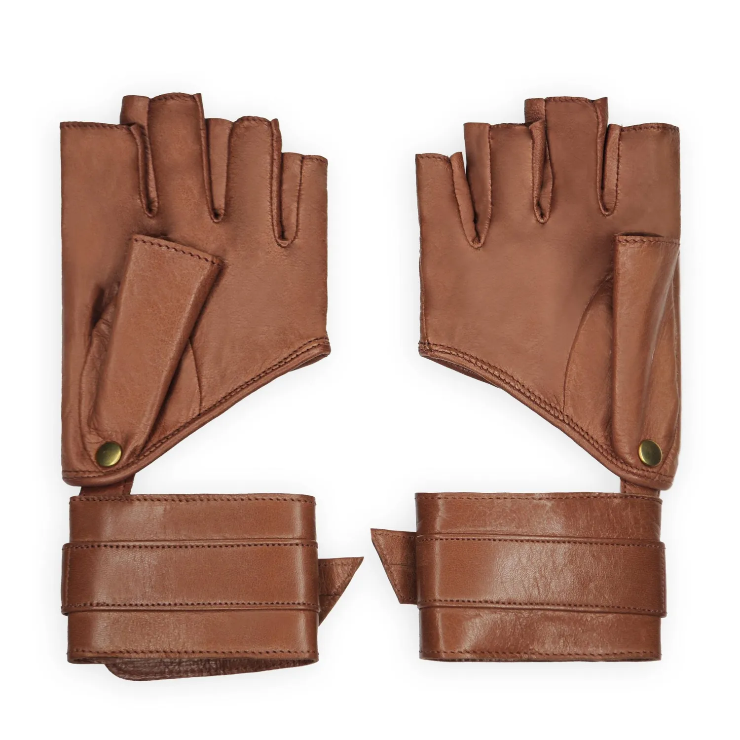 Maison Ernest Pulsion Cognac mitaines cuir mat