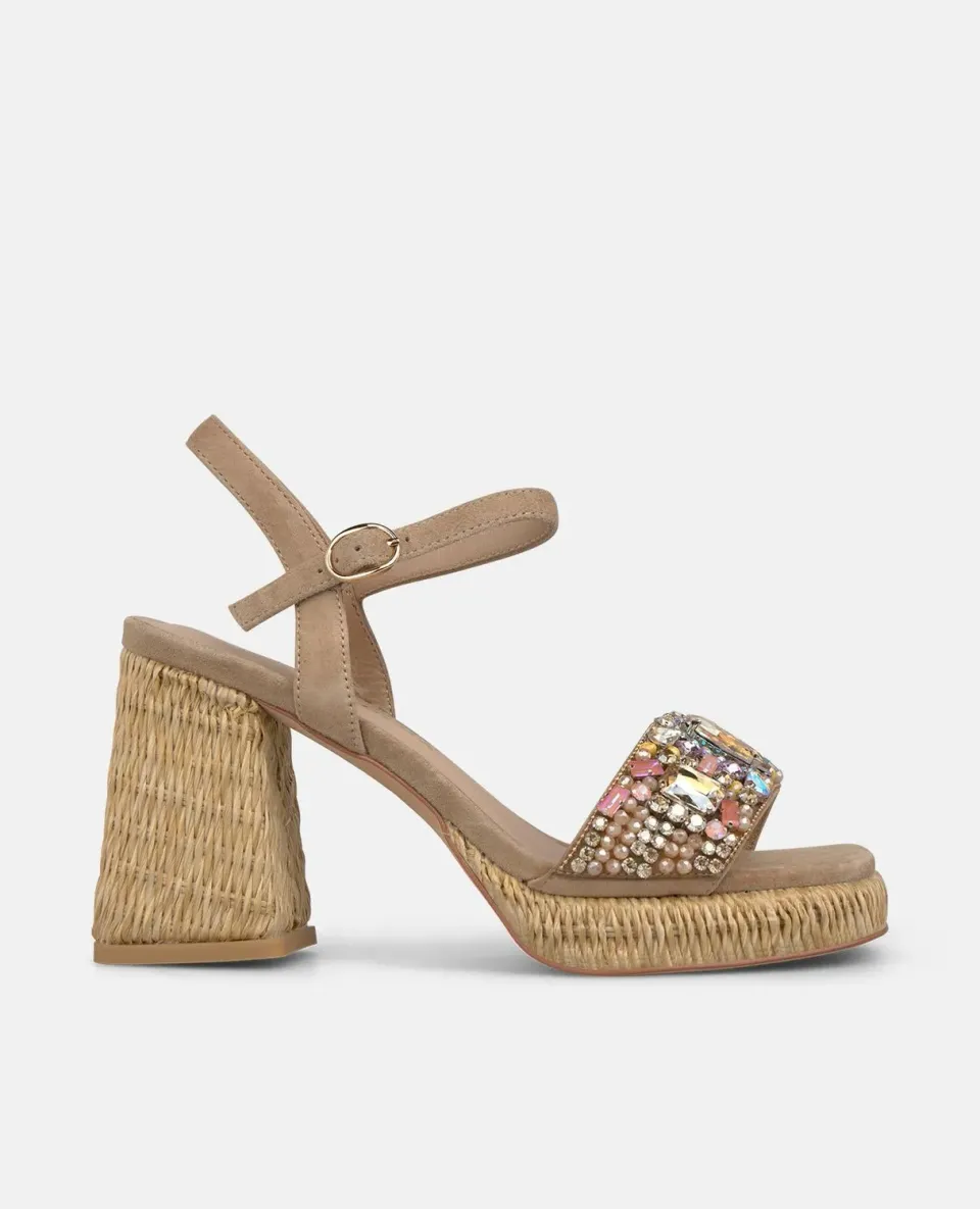 Alma en Pena V262551 sandales sable talon 10 cm