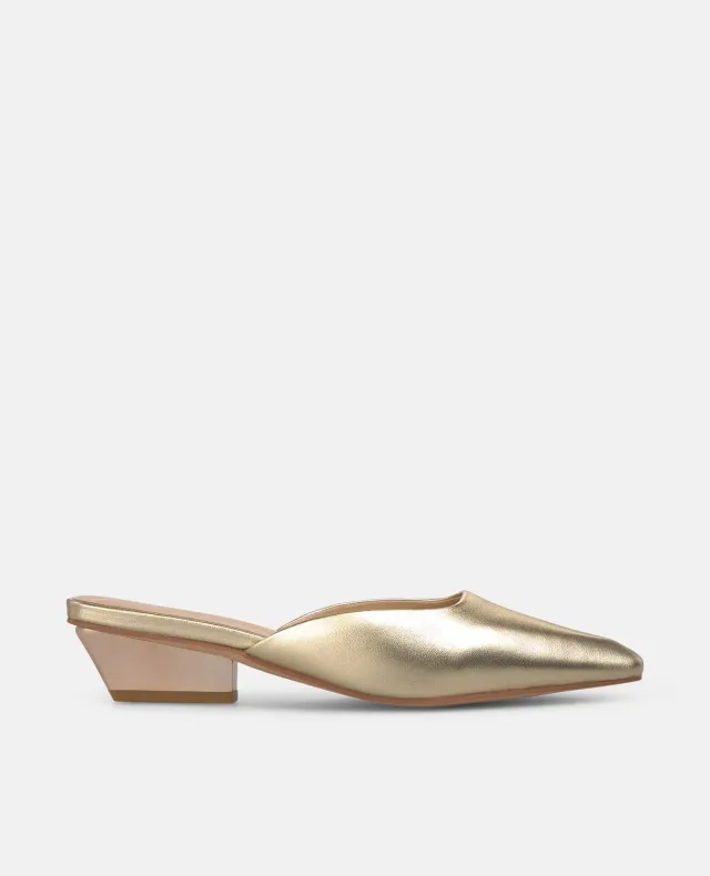 Alma en Pena Diva V260750 mules doré talon 5 cm