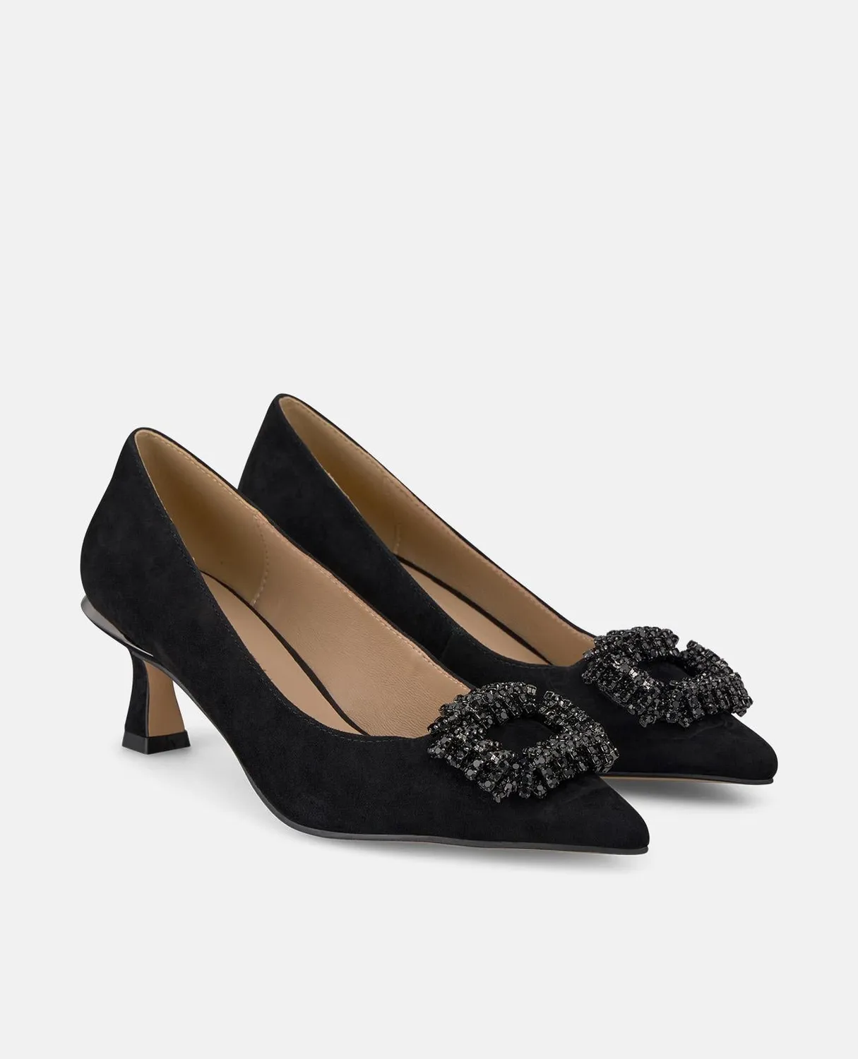 Alma en Pena I250510 escarpins noirs strass talon 6 cm