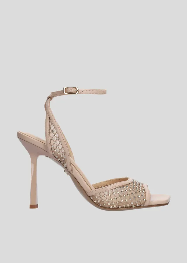 Lola Cruz Carmen 95 sandales nude talon 9,5 cm