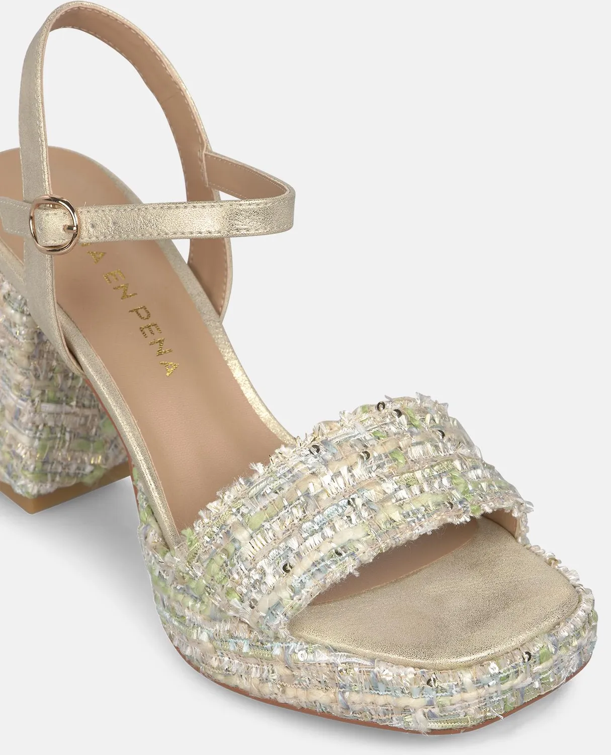 Alma en Pena V2650300 sandales jeans talon 9 cm