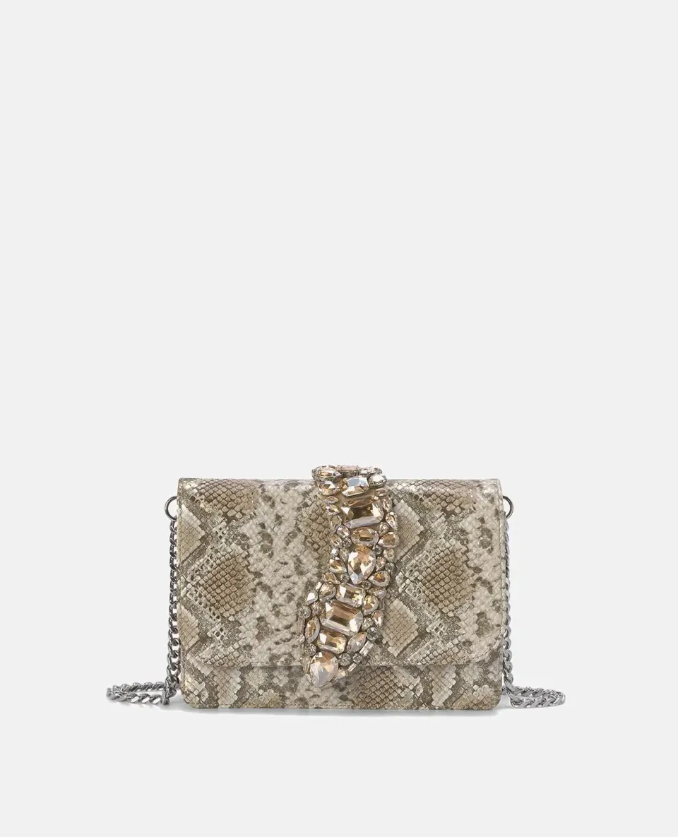 Alma en Pena BG104 sac bandoulière cuir vison serpent