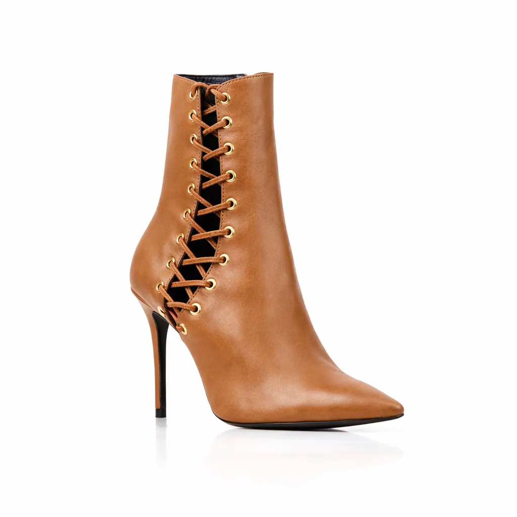 Maison Ernest Lutine 85 bottines cuir cognac