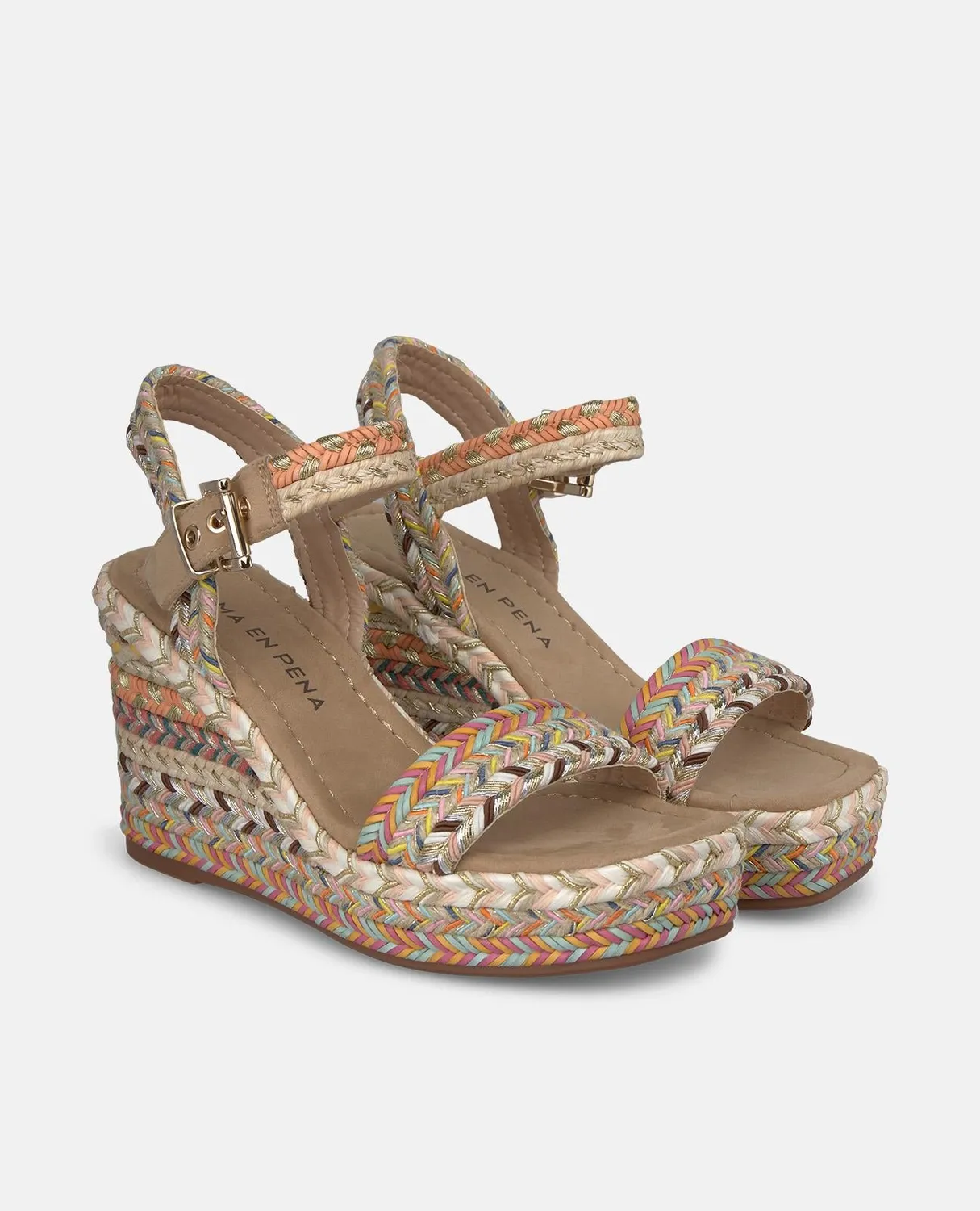 Alma en Pena V2651200 sandales compensées multicolore