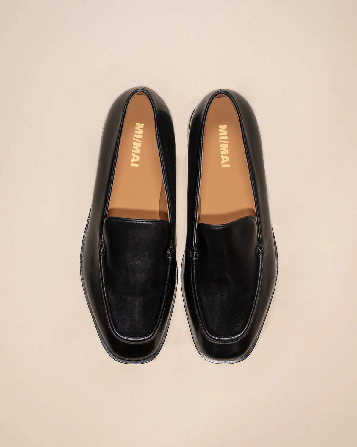 Mi/Mai Aalto Black mocassins noirs plats
