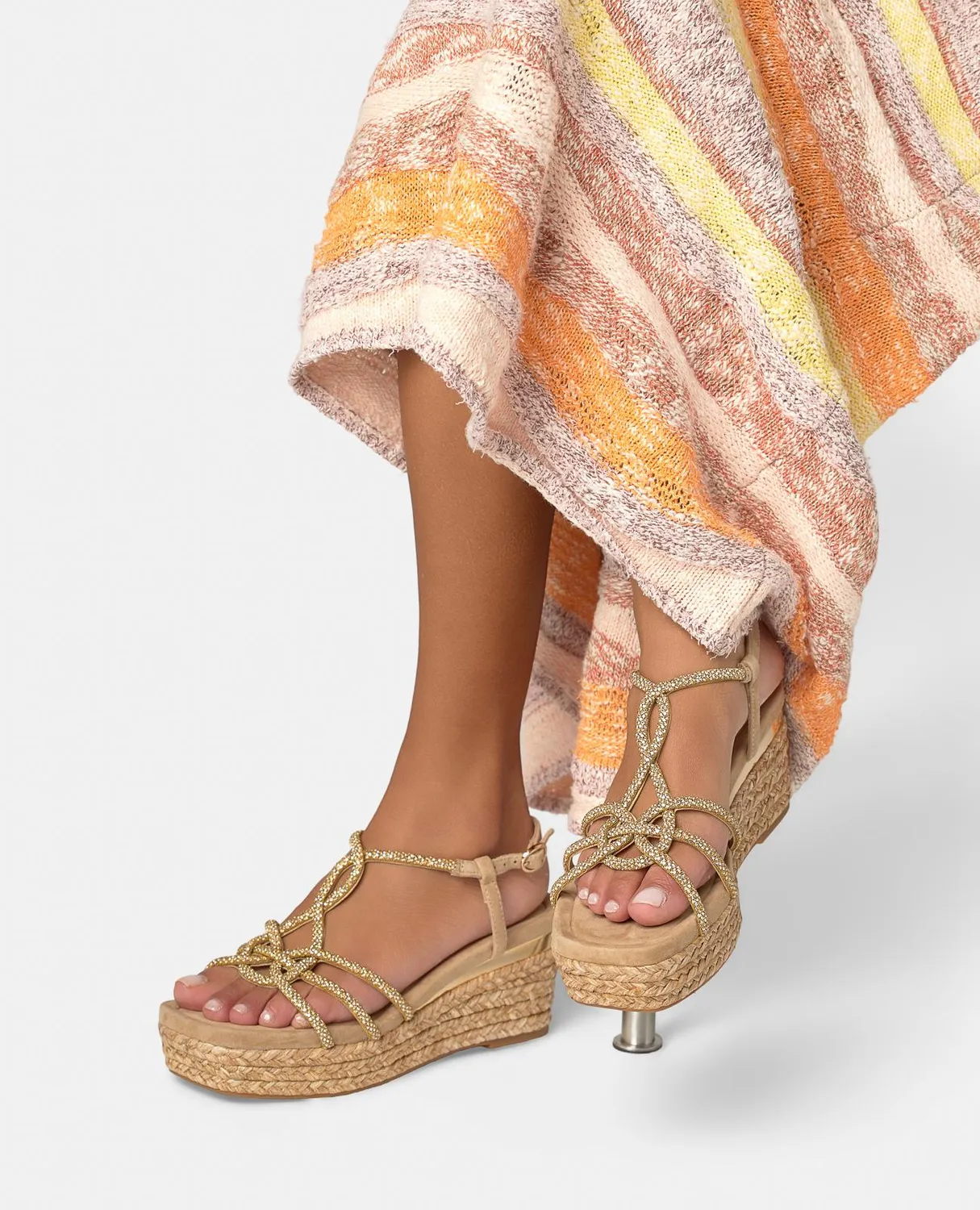 Alma en Pena V266511 espadrilles compensées beiges 7,5 cm