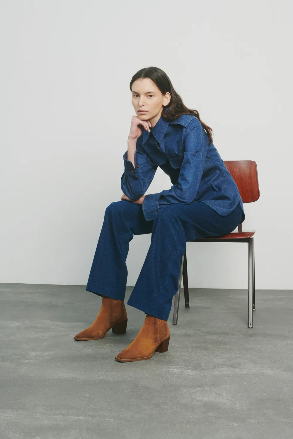 Mi/Mai Jane II Brown bottines daim marron