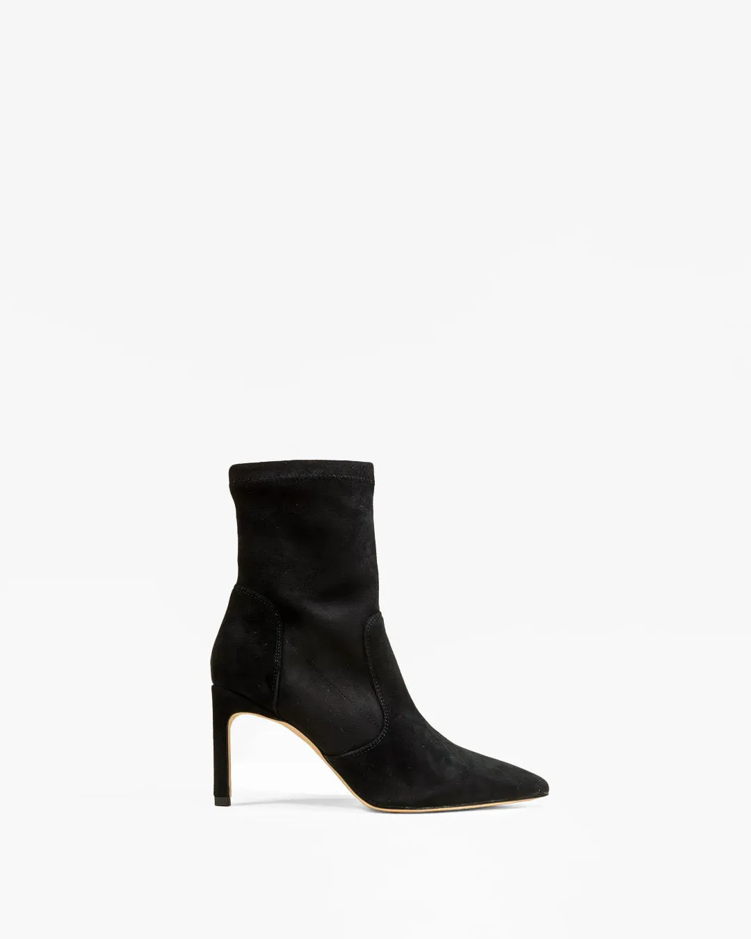 Mi/Mai Ophelia Black bottines noir daim bout pointu