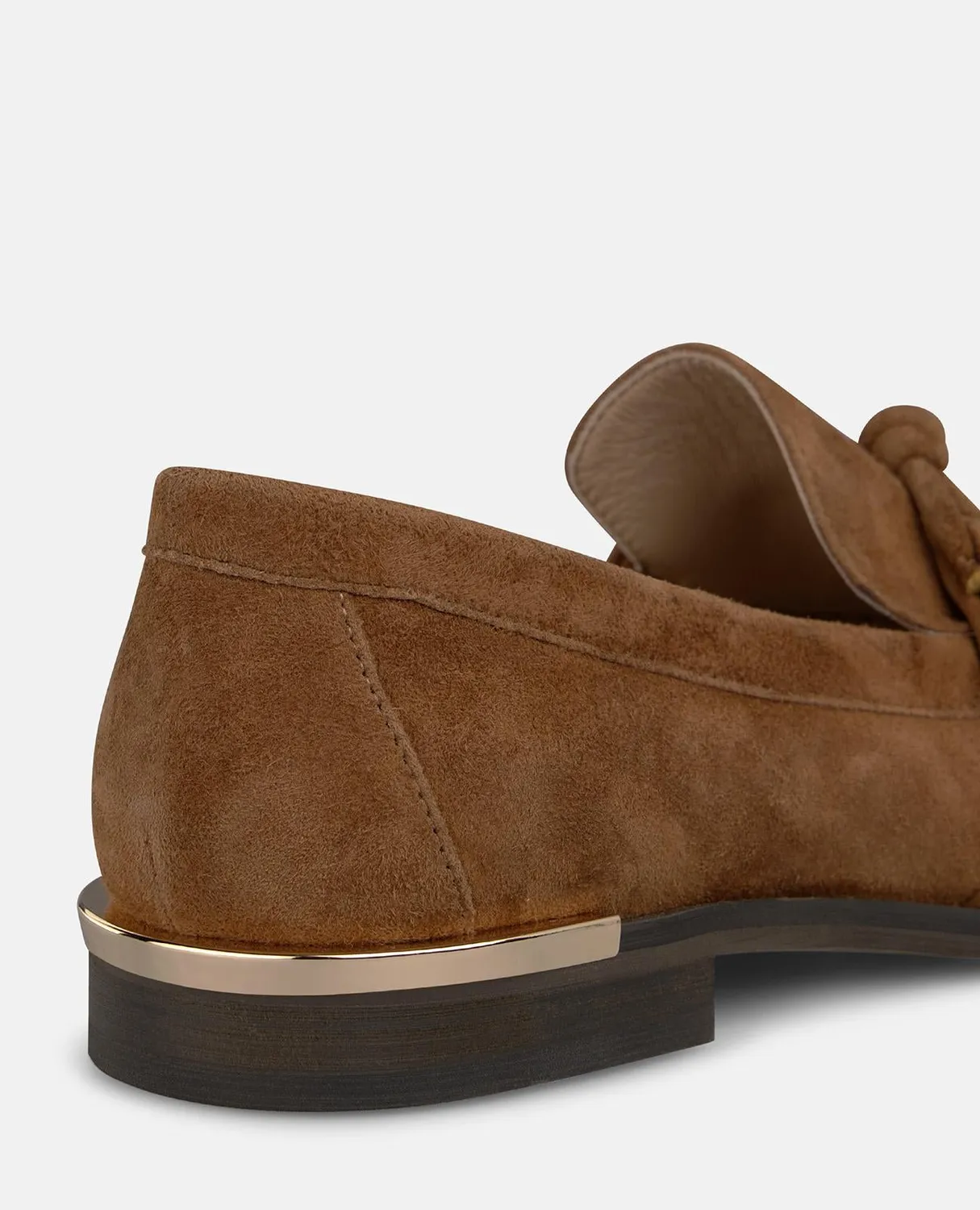Alma en Pena I260123C mocassins marron daim plat