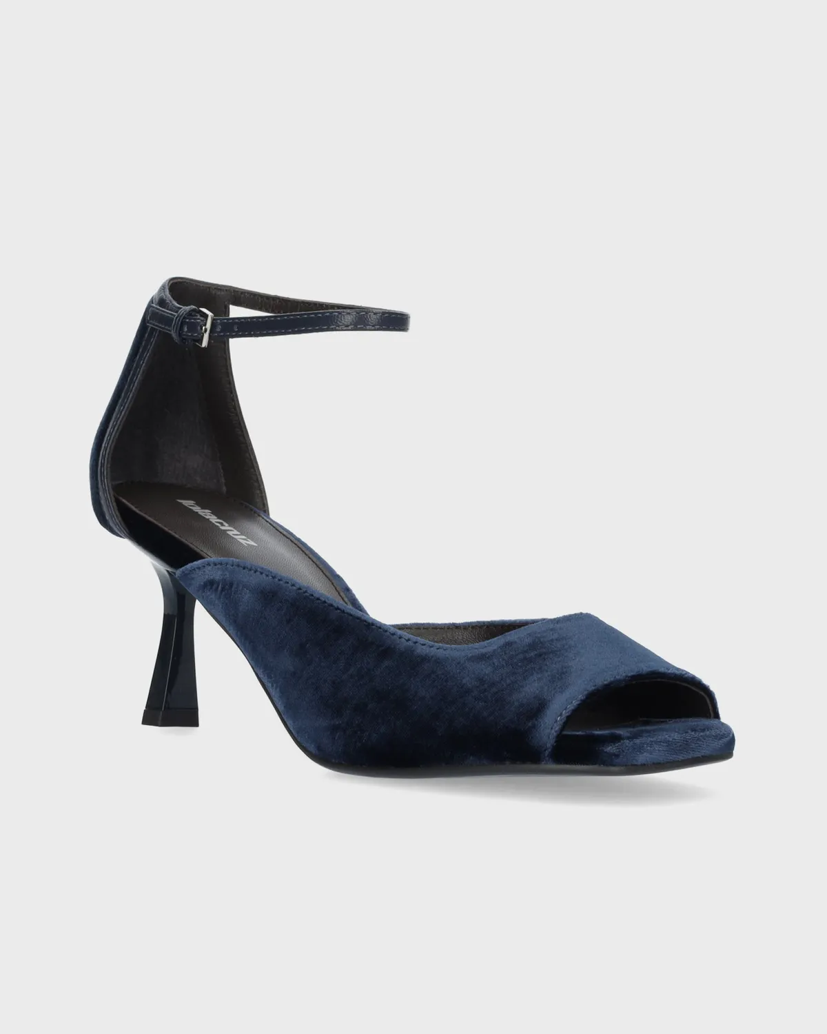 Lola Cruz Qelina 70 sandales à talon bleu nuit