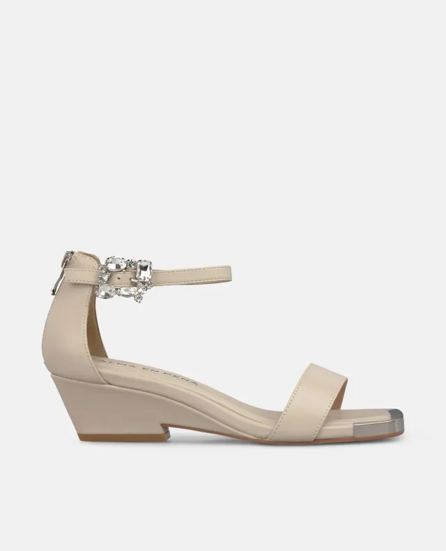 Alma en Pena V260780 sandales cuir blanc talon bloc 6 cm
