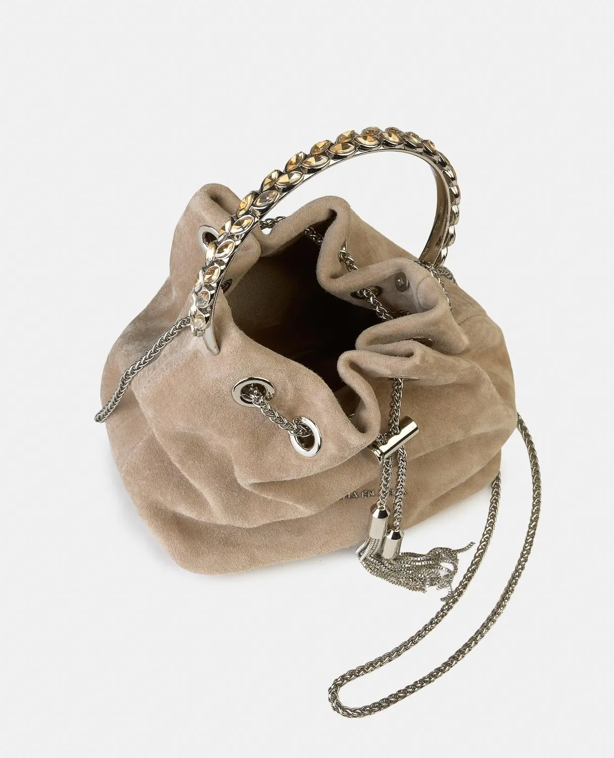 Alma en Pena BG110 sac seau cuir vison chaîne