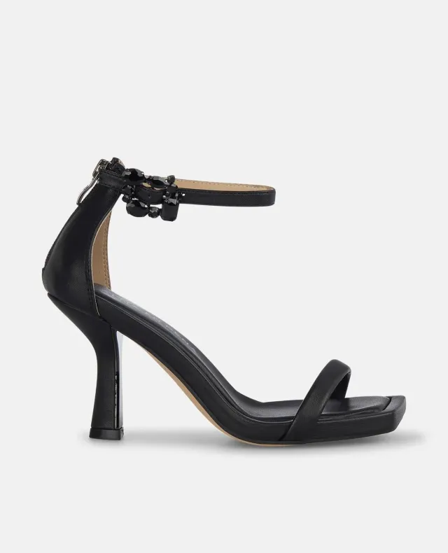 Alma en Pena I250088 sandales cuir noir talon fin 9 cm