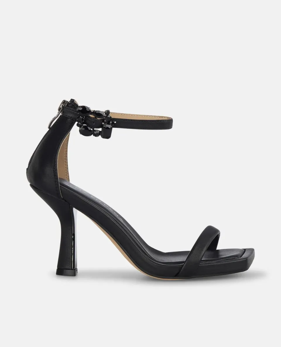 Alma en Pena I250088 sandales cuir noir talon fin 9 cm