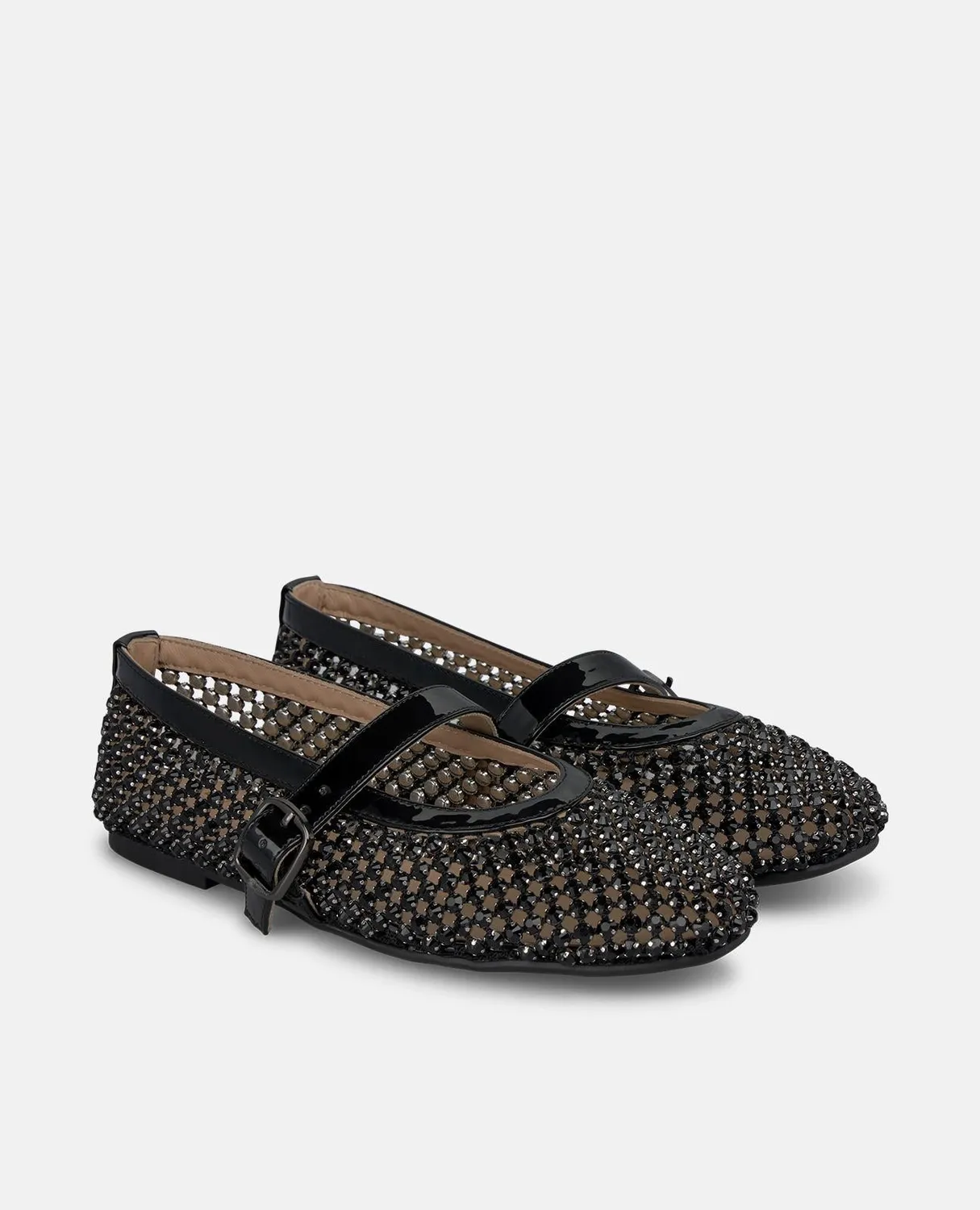 Alma en Pena V261255 ballerines noires strass brillantes