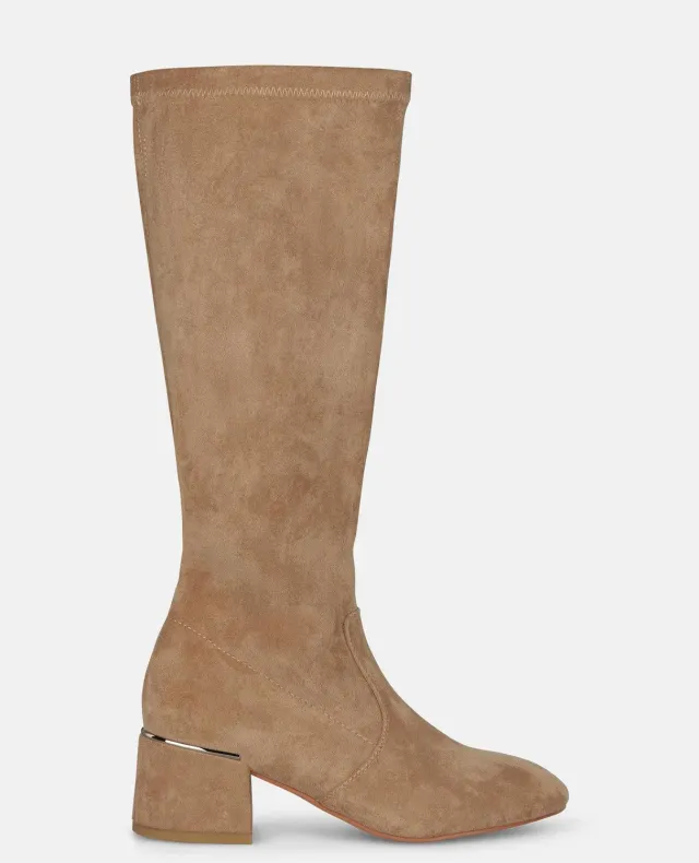 Alma en Pena I2652091C bottes hautes sable talon 5,5 cm