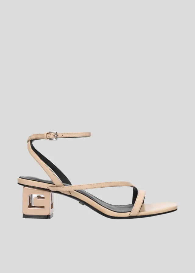 Lola Cruz Charlotte Sandal 50 sandales à talon beige 5 cm