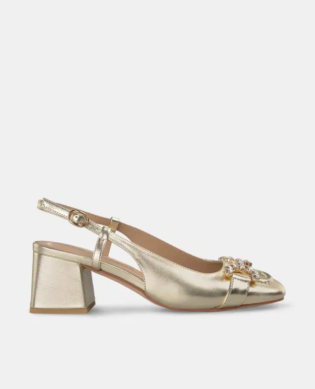 Alma en Pena V250571 escarpins slingback doré
