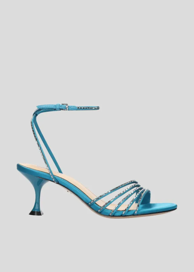 Lola Cruz Emma Sandal 65 sandales à talons bleu saphir