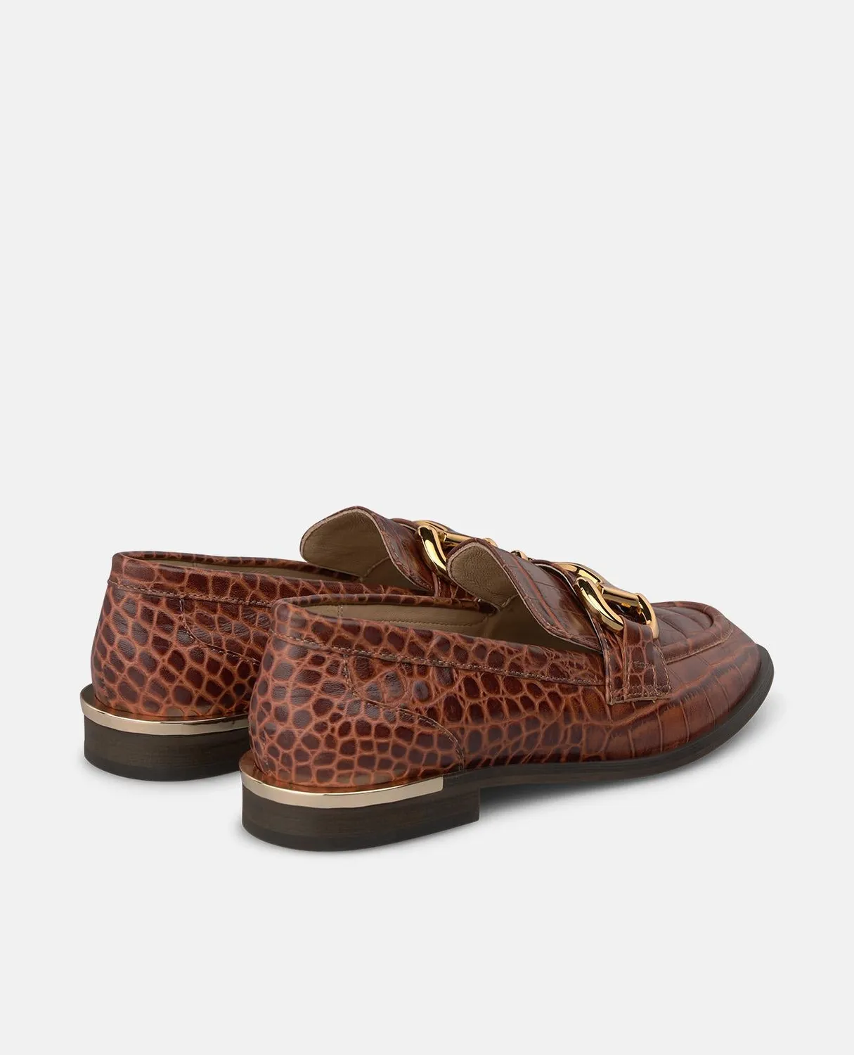 Alma en Pena I260122C mocassins camel cuir véritable