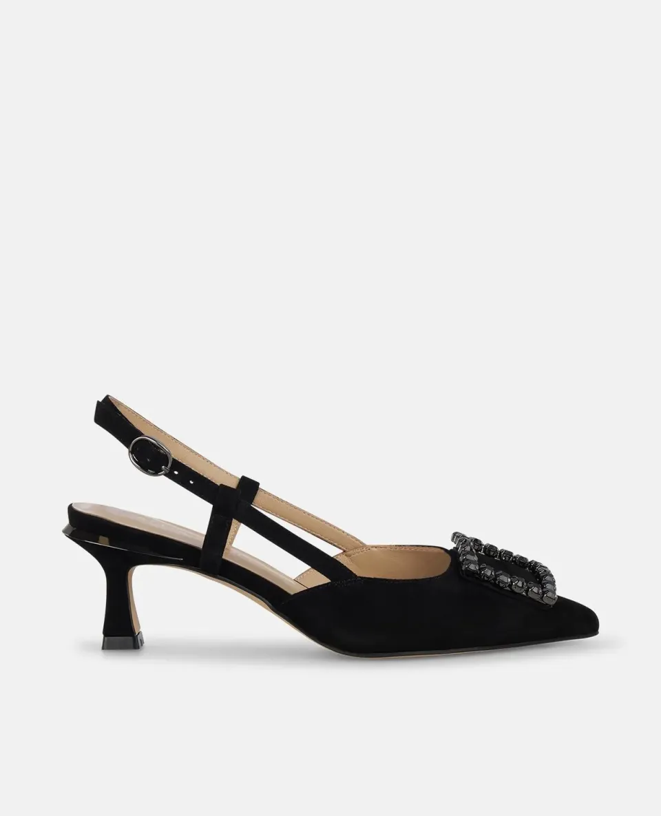 Alma en Pena I250513 escarpins noir cuir strass
