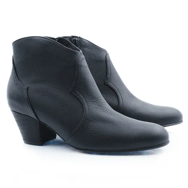 Bégum Paris Johnny bottines noir cuir talon 5 cm