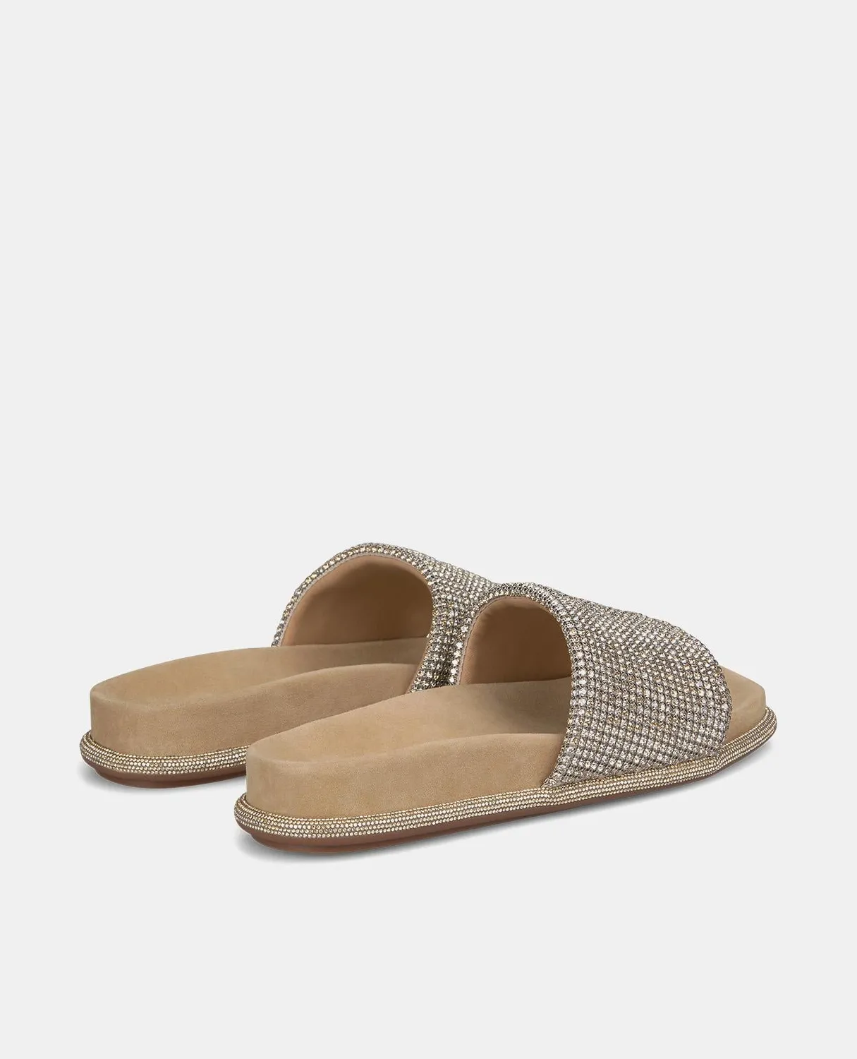 Alma en Pena V240880 sandales plates beige strass