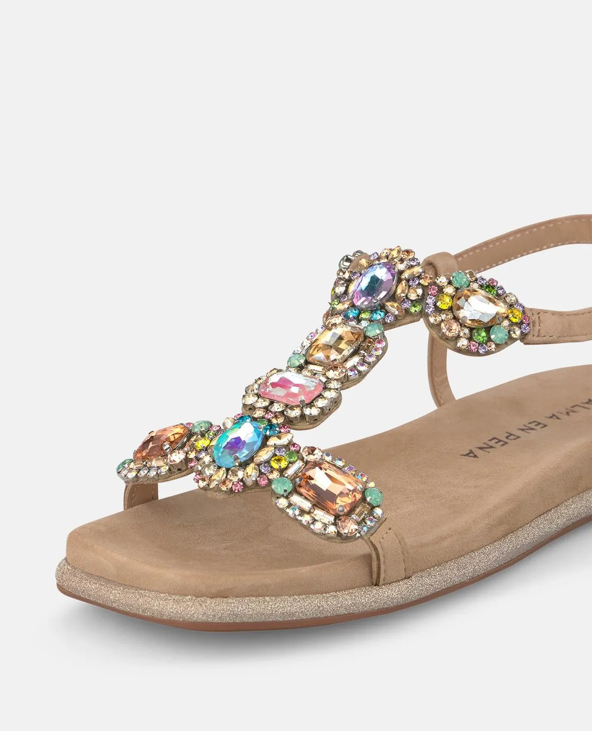 Alma en Pena V251601 sandales plates arena strass